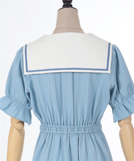 ストライプセーラーワンピース | outlet | axes femme online shop ストライプセーラーワンピース | outlet | axes femme online shop