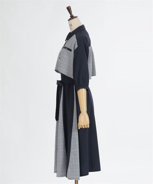 チェック×パッチワークワンピース | レディース服・レディース チェック×パッチワークワンピース | レディース服・レディース