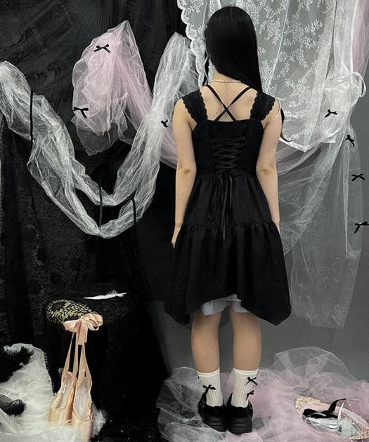正規品 Lサイズ 新品 Coffin Dollミニワンピース 【Black】 黒 正規品 Lサイズ 新品 Coffin Dollミニワンピース 【Black】 黒