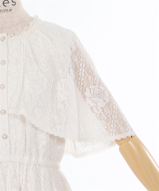 ローズレースケープワンピース | outlet | axes femme online shop