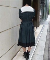 タイ付き×セーラー襟ワンピース【期間限定価格】 | outlet