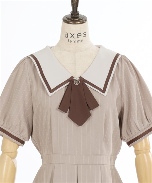 タイ付き×セーラー襟ワンピース | axes femme | axes femme タイ付き×セーラー襟ワンピース | axes femme | axes femme