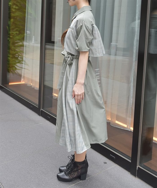 パッチワークワンピース【期間限定価格】 | outlet | axes femme パッチワークワンピース【期間限定価格】 | outlet | axes femme