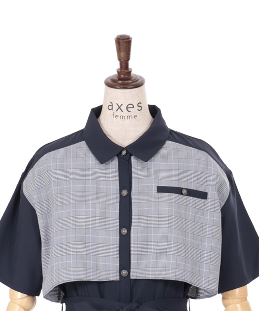 パッチワークワンピース【期間限定価格】 | outlet | axes femme パッチワークワンピース【期間限定価格】 | outlet | axes femme