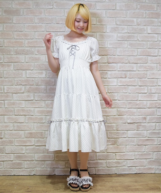 梯子レースティアードワンピース | axes femme 公式オンラインショップ