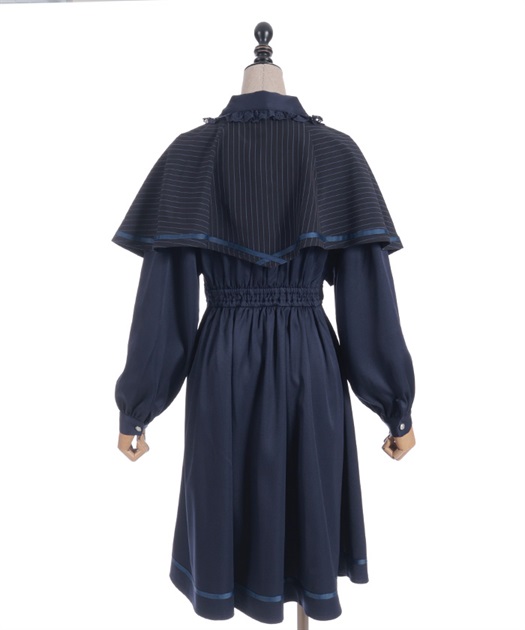 フレーム刺繍ケープワンピース | NIBBLE POISON | axes femme online shop