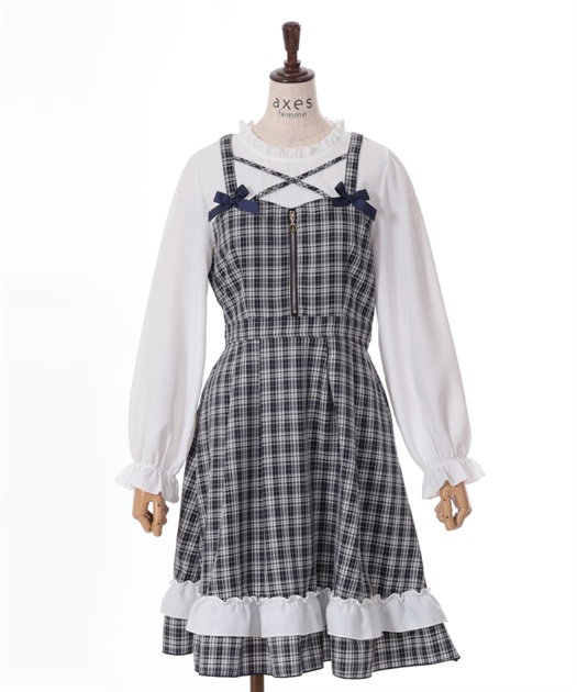 kidsチェック柄ドッキングワンピース【期間限定価格】 | outlet kidsチェック柄ドッキングワンピース【期間限定価格】 | outlet