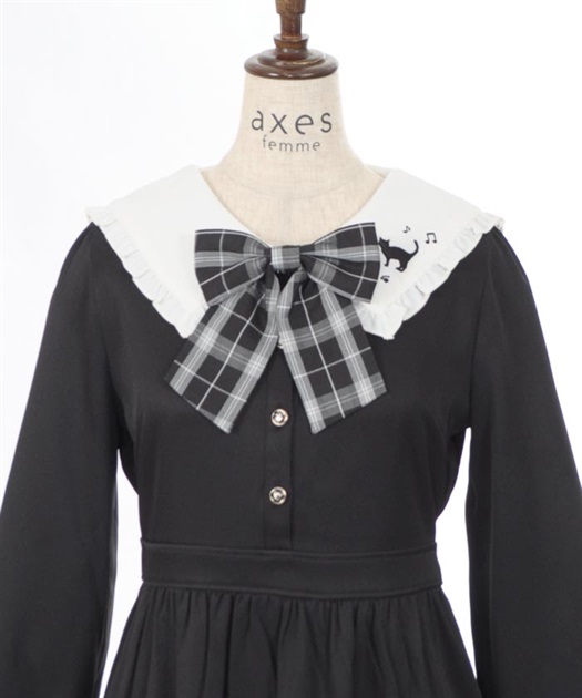 kidsネコ×音符刺繍セーラーワンピ | outlet | axes femme online kidsネコ×音符刺繍セーラーワンピ | outlet | axes femme online