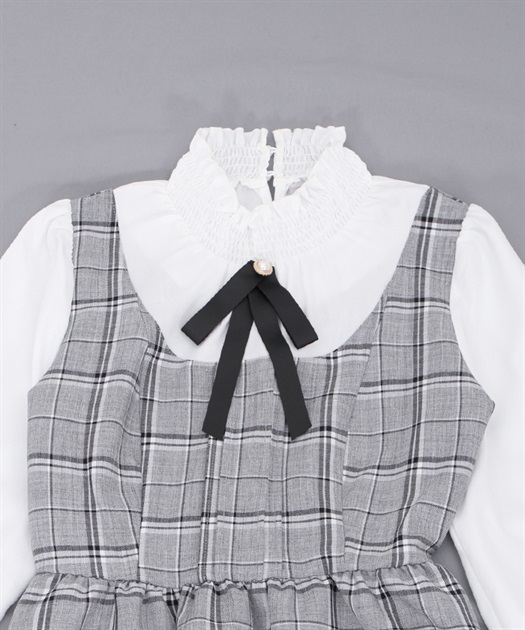 kids重ね着風チェック柄ワンピース | outlet | axes femme kids重ね着風チェック柄ワンピース | outlet | axes femme