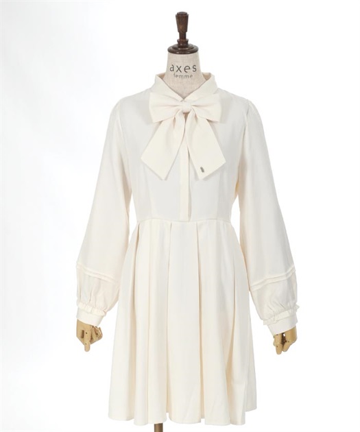 リボン付きプリーツミニワンピース | レディース服・レディース リボン付きプリーツミニワンピース | レディース服・レディース