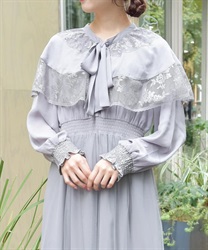 リボン付ケープワンピース | outlet | axes femme online shop リボン付ケープワンピース | outlet | axes femme online shop