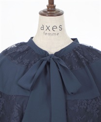 リボン付ケープワンピース | axes femme | axes femme online shop リボン付ケープワンピース | axes femme | axes femme online shop