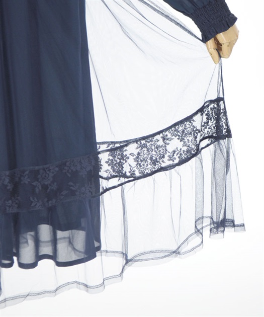 リボン付ケープワンピース | axes femme | axes femme online shop リボン付ケープワンピース | axes femme | axes femme online shop