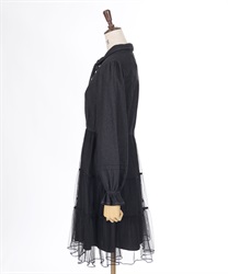 classicalelf ワンピース トレンドのティアード♪胸刺繍サッカー