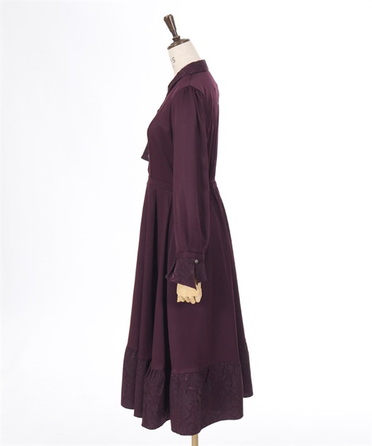 ジャカード切替ティアードワンピース | axes femme | axes femme ジャカード切替ティアードワンピース | axes femme | axes femme