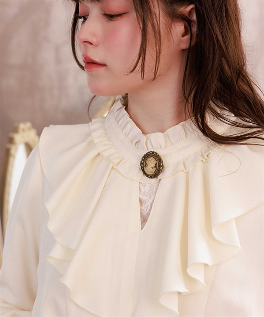 姫袖風ラッフルフリルワンピース | axes femme | axes femme 姫袖風ラッフルフリルワンピース | axes femme | axes femme
