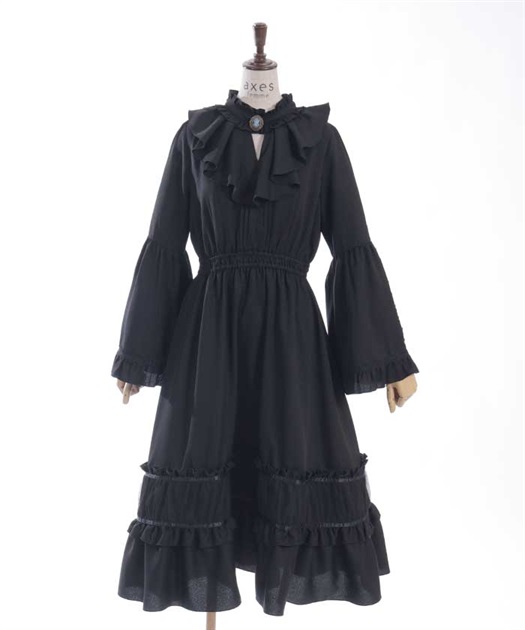 姫袖風ラッフルフリルワンピース | レディース服・レディース