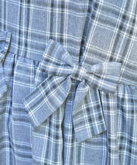 チェックリボンドッキングワンピース | レディース服 チェックリボンドッキングワンピース | レディース服