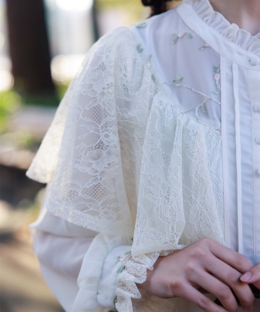 刺繍チュール使ケープワンピース【WEB限定価格】 | レディース服 刺繍チュール使ケープワンピース【WEB限定価格】 | レディース服