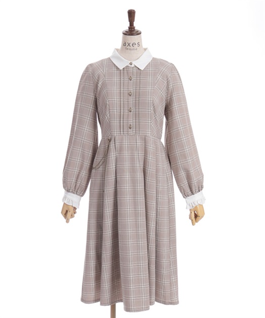 チェーン付きバイカラーワンピース | レディース服・レディース チェーン付きバイカラーワンピース | レディース服・レディース