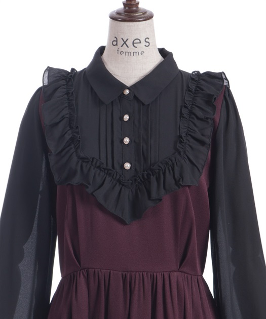キャット刺繍ドッキングワンピース | レディース服・レディース キャット刺繍ドッキングワンピース | レディース服・レディース