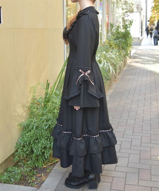 ローズ×リボン姫袖ワンピース【WEB先行販売】 | axes femme online shop