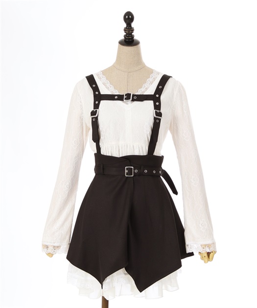 ハーネスベルト付レースワンピース | outlet | axes femme ハーネスベルト付レースワンピース | outlet | axes femme