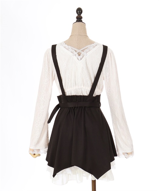 ハーネスベルト付レースワンピース | outlet | axes femme ハーネスベルト付レースワンピース | outlet | axes femme