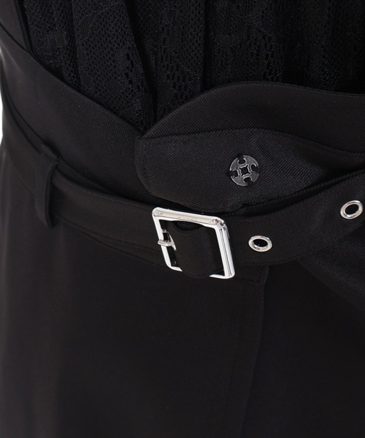 ハーネスベルト付レースワンピース | outlet | axes femme ハーネスベルト付レースワンピース | outlet | axes femme