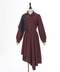 ブローチ付ミリタリーワンピース | レディース服・レディース ブローチ付ミリタリーワンピース | レディース服・レディース