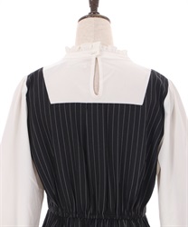 レースアップストライプワンピース | outlet | axes femme