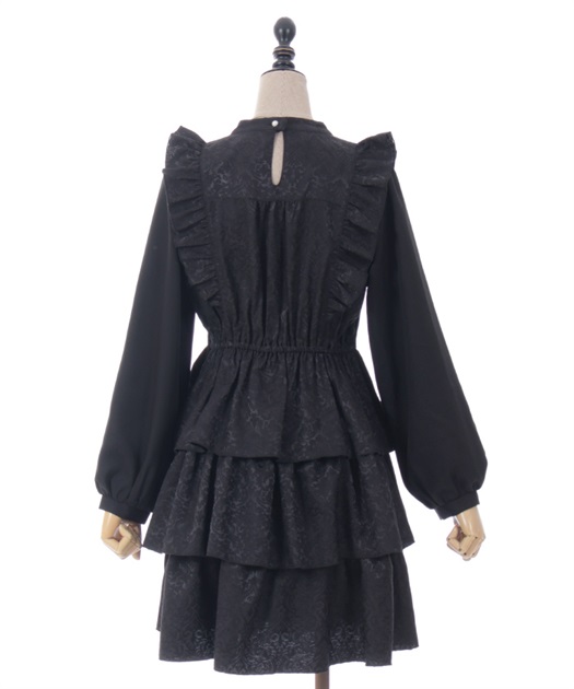 バタフライ刺繍チャイナ釦ワンピース | レディース服 バタフライ刺繍チャイナ釦ワンピース | レディース服
