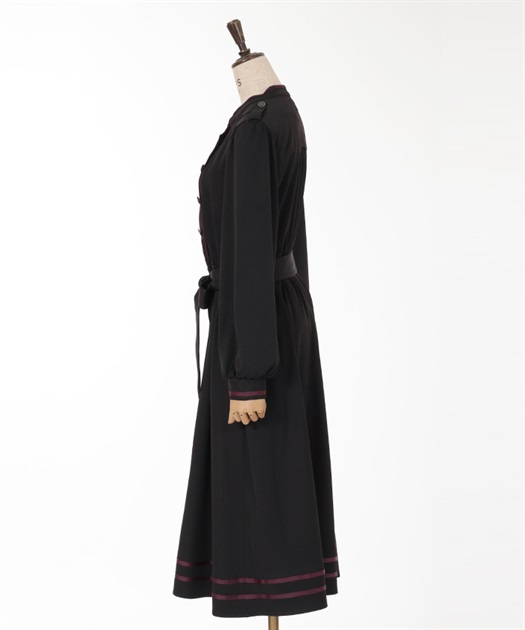 スタンドカラー連釦ワンピース | outlet | axes femme online shop