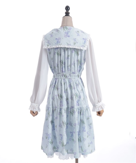 フラワープリントセーラーワンピース | レディース服