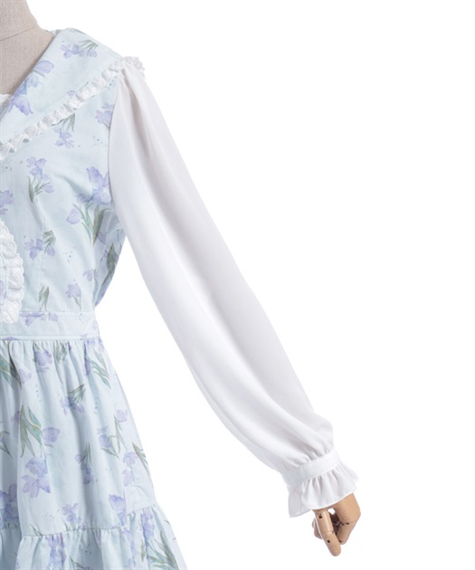 フラワープリントセーラーワンピース | レディース服 フラワープリントセーラーワンピース | レディース服