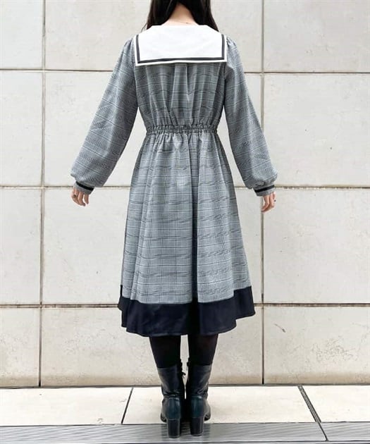 ブローチ付セーラーワンピース | レディース服・レディース ブローチ付セーラーワンピース | レディース服・レディース