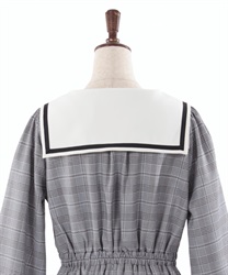 ブローチ付セーラーワンピース | 衣料 | axes femme online shop ブローチ付セーラーワンピース | 衣料 | axes femme online shop