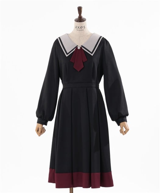 ブローチ付セーラーワンピース | レディース服・レディース ブローチ付セーラーワンピース | レディース服・レディース