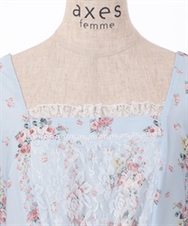 ラッフルフリルレース花柄ワンピース | axes femme | axes femme ラッフルフリルレース花柄ワンピース | axes femme | axes femme