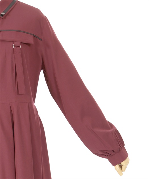 ミリタリー風シャツワンピース | outlet | axes femme online shop ミリタリー風シャツワンピース | outlet | axes femme online shop