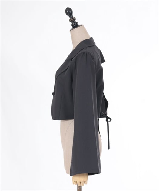 チャイナボタンショートジャケット | outlet | axes femme