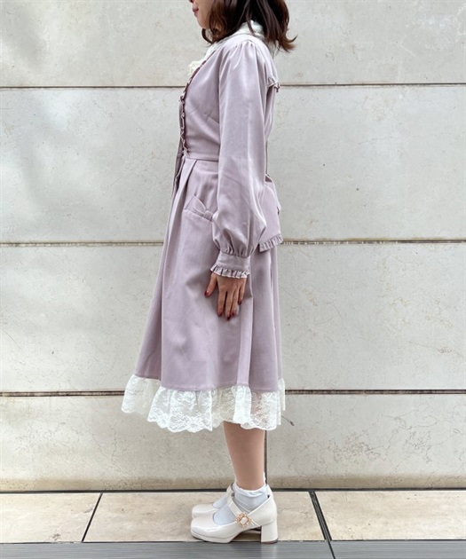 レース襟付トレンチコート | outlet | axes femme online shop レース襟付トレンチコート | outlet | axes femme online shop