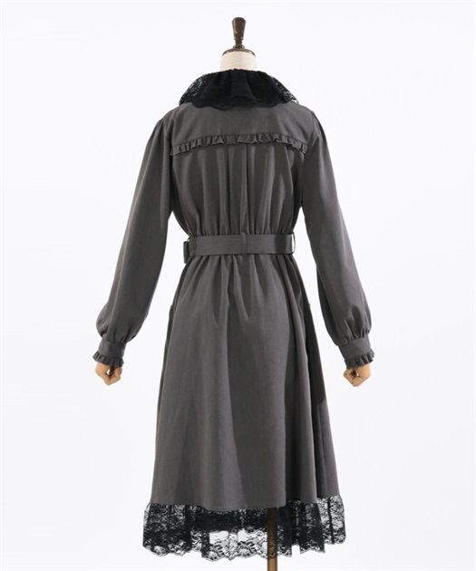 レース襟付トレンチコート | axes femme | axes femme online shop レース襟付トレンチコート | axes femme | axes femme online shop
