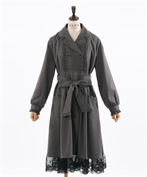 レース襟付トレンチコート【期間限定価格】 | outlet | axes レース襟付トレンチコート【期間限定価格】 | outlet | axes