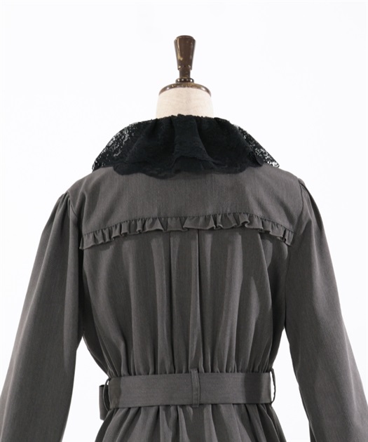 レース襟付トレンチコート | axes femme | axes femme online shop レース襟付トレンチコート | axes femme | axes femme online shop