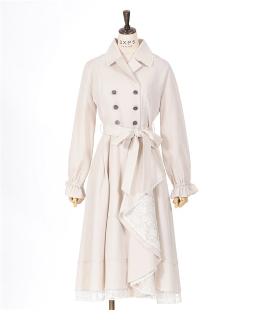 ラッフルフリルトレンチコート | outlet | axes femme online shop ラッフルフリルトレンチコート | outlet | axes femme online shop
