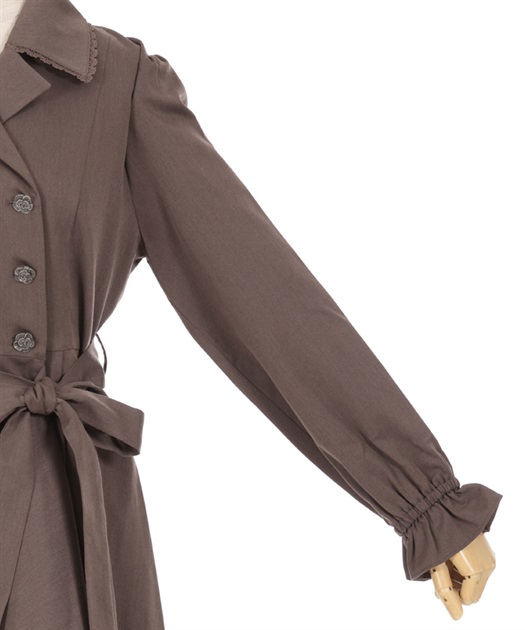 ラッフルフリルトレンチコート | outlet | axes femme online shop ラッフルフリルトレンチコート | outlet | axes femme online shop