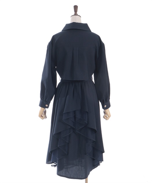 バックフリルトレンチコート【期間限定価格】 | レディース服 バックフリルトレンチコート【期間限定価格】 | レディース服