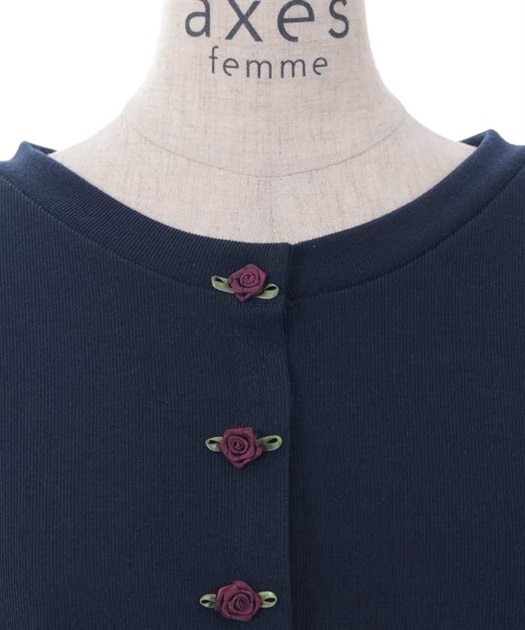 ストロベリー刺繍ボレロ | axes femme | axes femme online shop ストロベリー刺繍ボレロ | axes femme | axes femme online shop