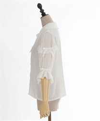 レース襟リボン付ブラウス | kawaii | axes femme online shop